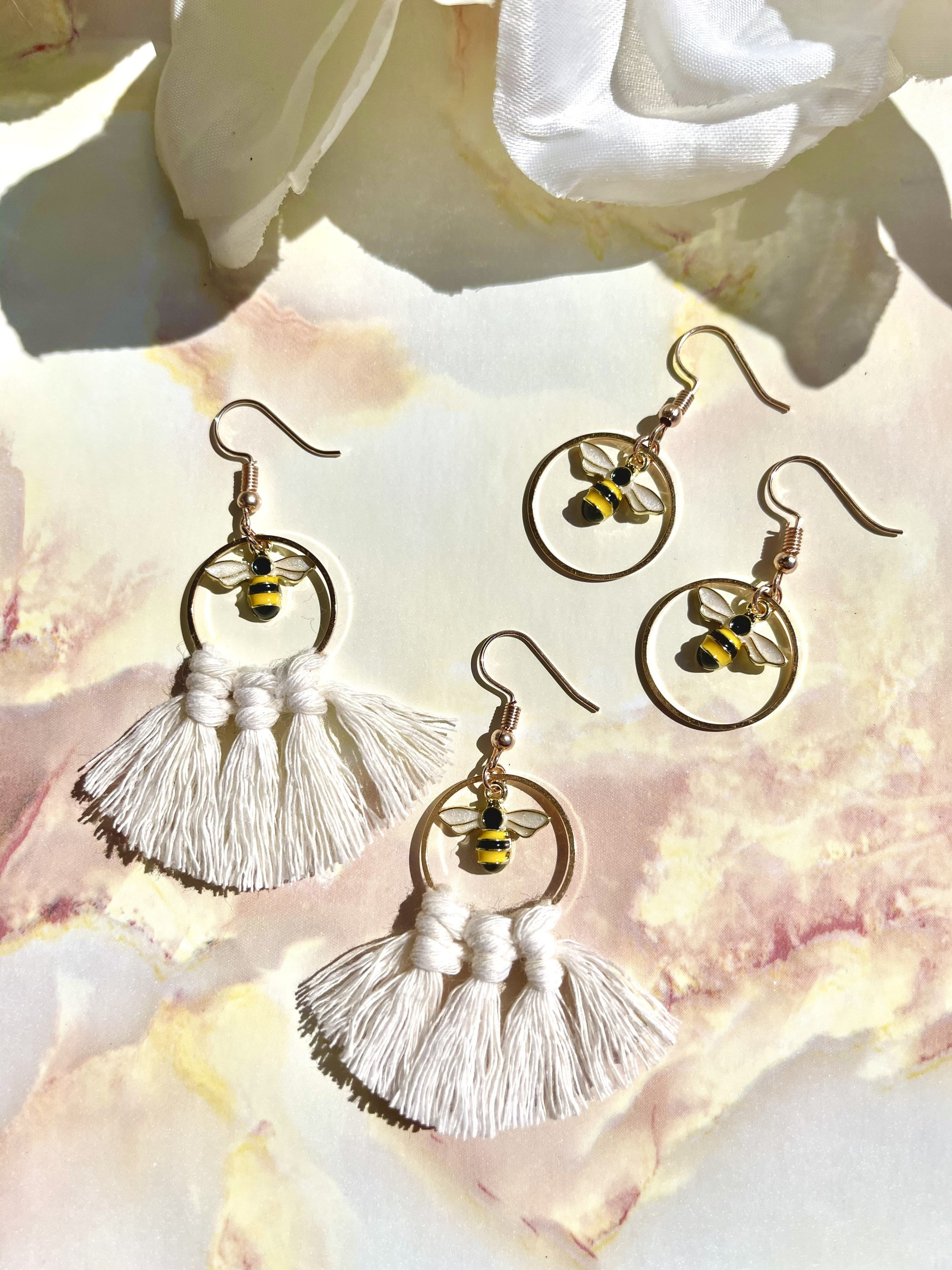 Hoop earrings hot sale that say honey