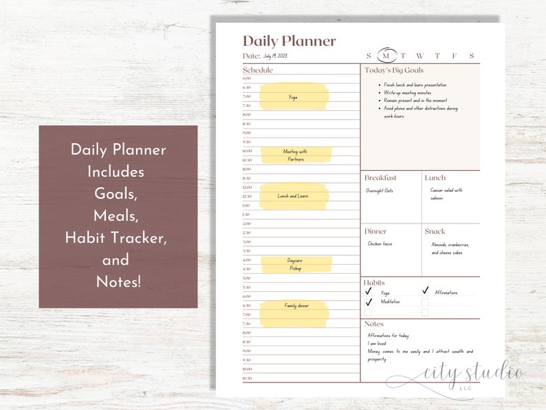 Weekly Planner, Daily Planner, Weekly Notepad, Daily Notepad, Daily To Do List, Weekly To Do List, Deskpad, Undated Planner, Planner Notepad image 5