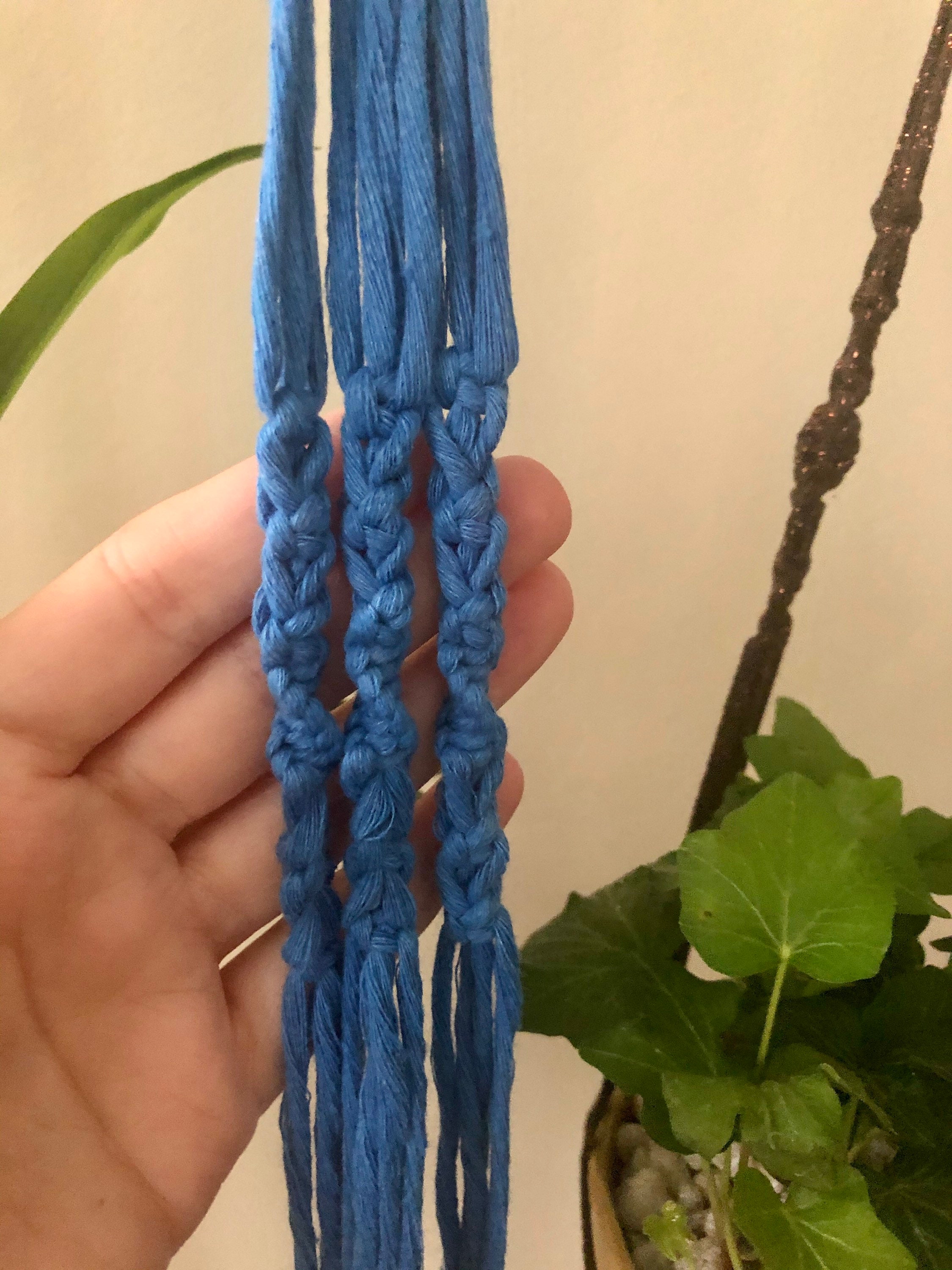 Colgador de planta macrame grande para jardín interior | Etsy