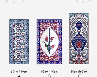 60cmx140cm , 80cmx140cm , 60cmx160cm, Hand painted Ceramic tile Art Frameless Wall Mural Panel Tile, Special Design Decoration