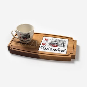 Ceramic Tray desgined with Patterned Tiles – Beliz İstanbul, Special Design Decoration, 1 piece 24cmx14cm