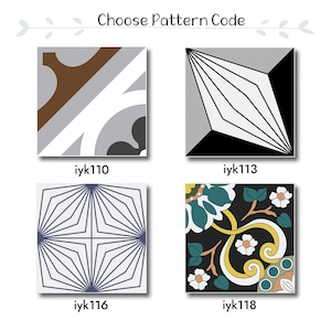 20x20cm floor tiles,  20x20 cm(8x8 in) Porcelain Tile, Special Indoor and Outdoor Tiles, 1 pack (3 pieces / 1.29 sqft)
