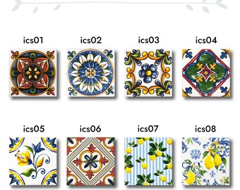 Consept patterned porcelain tiles, 10cm*10cm(4in*4in) Porcelain Tile, Special Design Decoration, 10 pieces (1 sq/ft)