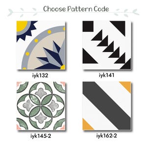 Shower tile pattern, 20x20 cm(8x8 in) Porcelain Tile, Special Indoor and Outdoor Tiles, 1 pack (3 pieces / 1.29 sqft)
