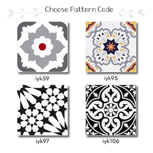 Floor and wall porcelain tiles, 20x20 cm(8x8 in) Porcelain Tile, Special Indoor and Outdoor Tiles, 1 pack (3 pieces / 1.29 sqft)