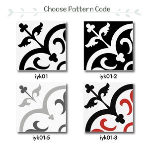 Customizable colors & patterns, 20x20 cm(8x8 in) Porcelain Tile, Special Indoor and Outdoor Tiles, 1 pack (3 pieces / 1.29 sqft)