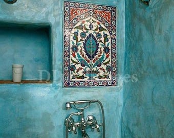 20cm x 40cm, 8inx16in, azulejo cerâmico pintado à mão arte painel mural de parede sem moldura azulejo de porcelana, decoração de design especial