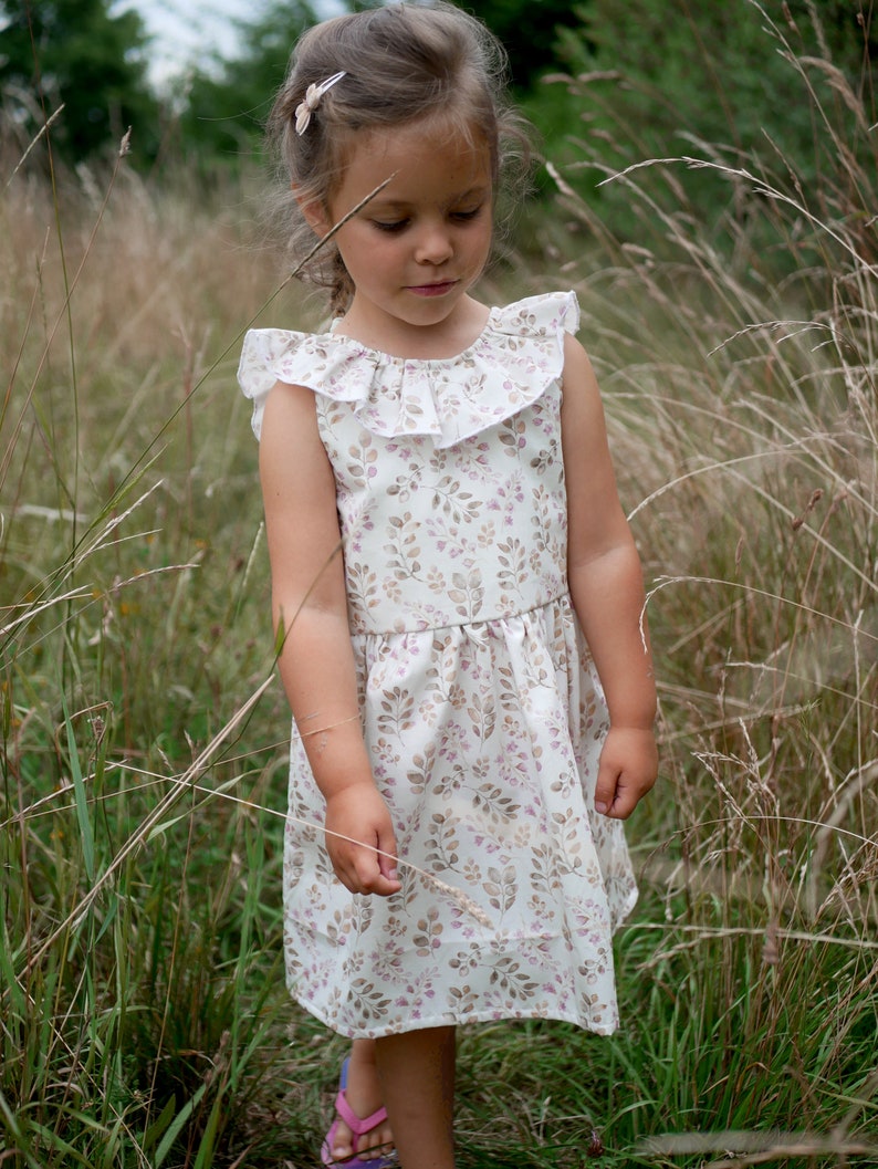 Sommerkleid, Mädchenkleid, Taufkleid, Blumenmädchen, Kleid mit Rüsche Bild 2