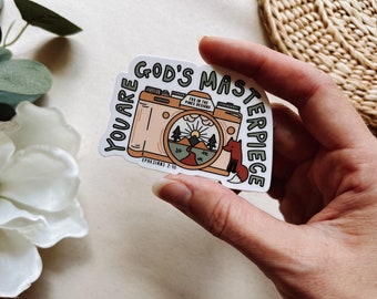 Cute Motivational Sticker Decal, Vinyl Car Decal, Religious Bumper Sticker, Christian Decal, Faith Sticker, Christianity Sticker