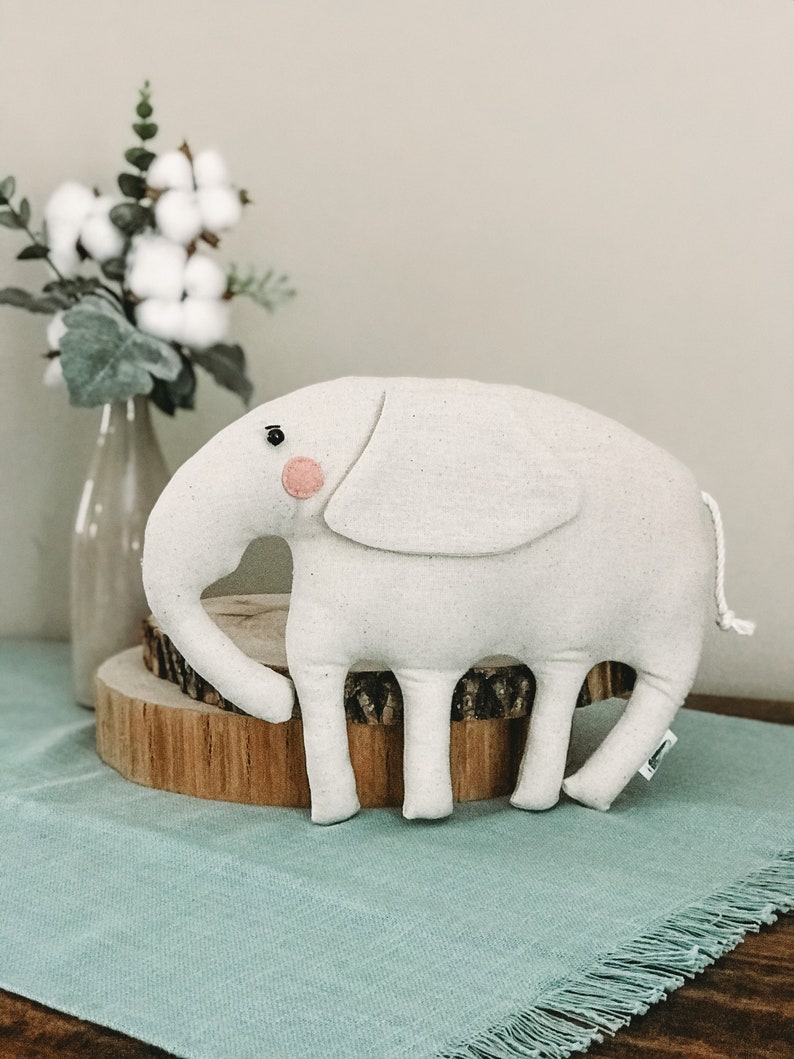 Elephant Plushie Natural Plushie Stuffed Animal Child Toy | Etsy