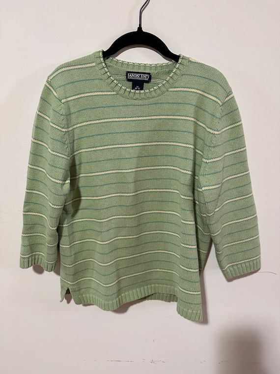 Green striped Sweater - image 1