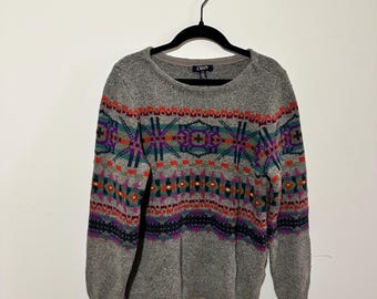 Chaps Fair Isle Print Sweater