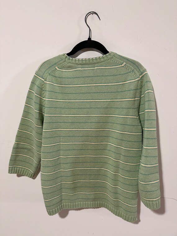 Green striped Sweater - image 4