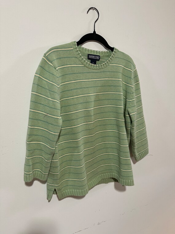 Green striped Sweater - image 2