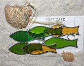 Stained Glass Fish, Shoal suncatcher, with hanging options