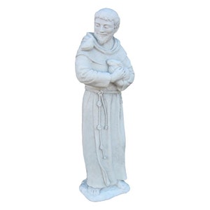 St. Francis Nichols Brothers Outdoor Concrete Garden Statue 32&quot; H