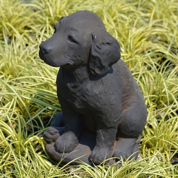 Golden Retriever Concrete Statue Etsy
