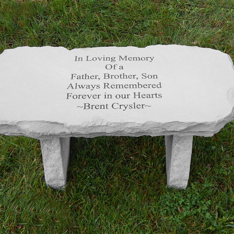 Personalized Memorial Benches - Etsy