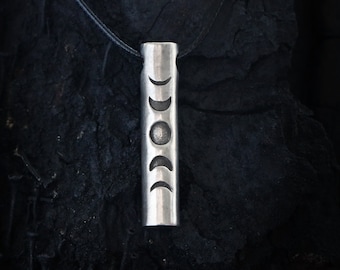 MOON PHASE necklace - 925 Sterling Silver