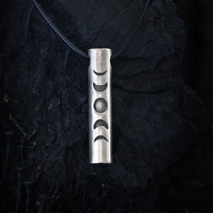 MOON PHASE necklace - 925 Sterling Silver