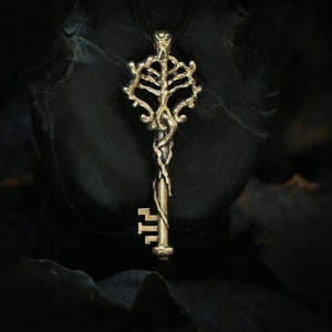HECATE KEY Necklace or Hecate Key for ALTAR - Hecate gift - Silver Key necklace