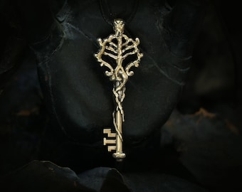 HECATE KEY Necklace or Hecate Key for ALTAR - Hecate gift - Silver Key necklace