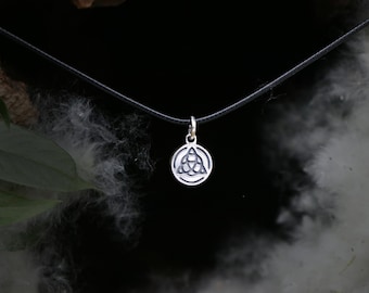 Mini Sterling Silver Triquetra Necklace - Celtic Knot Pendant