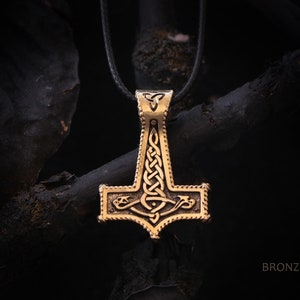 Bronze Mjolnir pendant