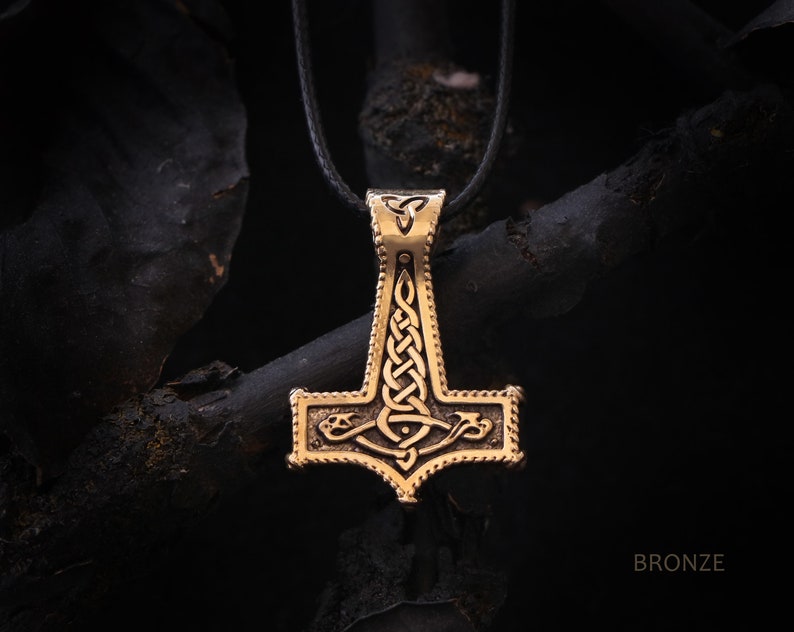 Bronze Mjolnir pendant