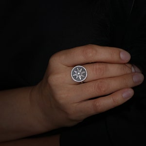 Silver Ishtar ring