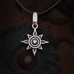 Star of Ishtar Necklace made of 925 sterling silver of fine Bronze