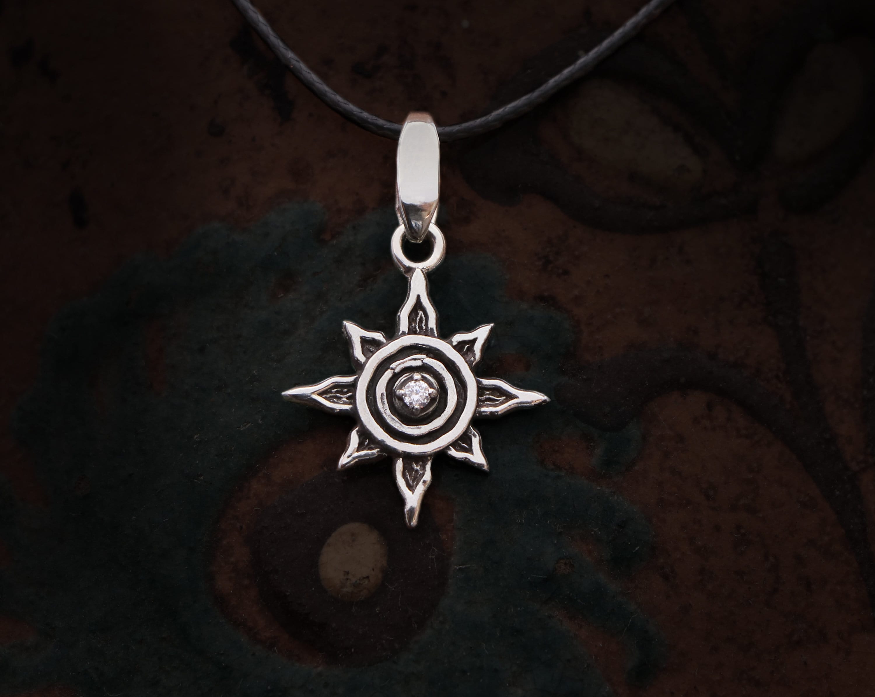 Star of Ishtar Necklace made of 925 sterling silver of fine Bronze