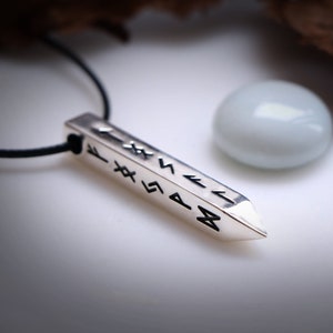 NORSE RUNES AMULET for reinforcement magical abilities - Norse Jewelry - 925 Sterling Silver - Bronze - Tyr Amulet - heathen jewelry
