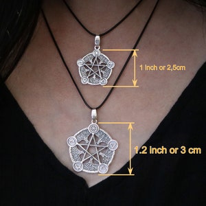 Silver pentagram pendant