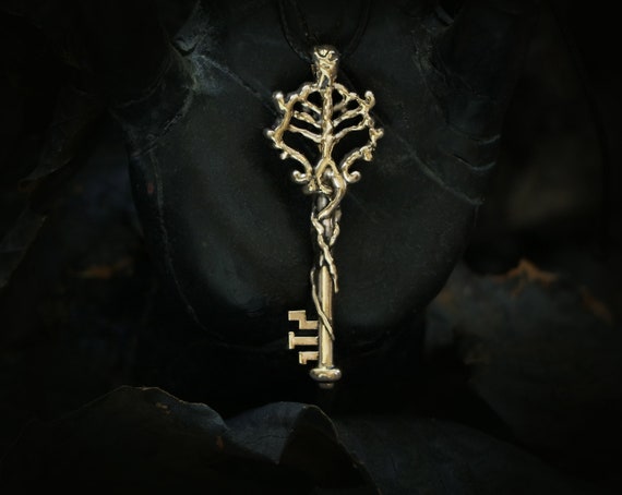 HECATE KEY Necklace or Hecate Key for ALTAR - Hecate gift - Silver Key necklace