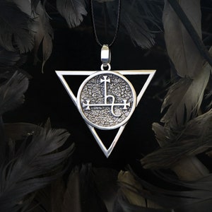 Lilith Necklace - 925 Sterling Silver Lilith Sigil Pendant - Feminist Necklace - Occult Jewelry - Witchcraft Pendant - Dark Goddess Jewelry