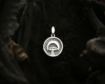 Sterling Silver Mushroom Necklace: Embrace Nature's Magic with Fairycore, Witchy, and Cottagecore Necklaces!