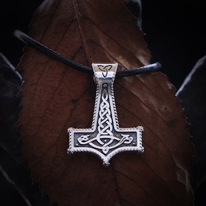 MJOLNIR Pendant Size SMALL -THOR Hammer Necklace- Viking Pendant - Norse Jewelry - Viking Necklace - Pagan Jewelry - Nordic Necklace
