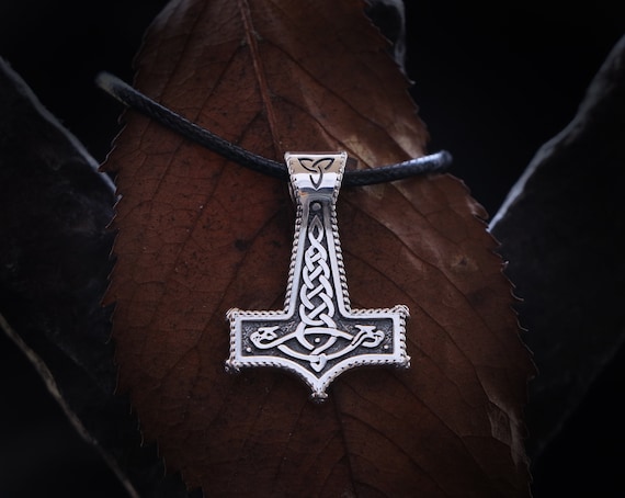 MJOLNIR Pendant Size SMALL -THOR Hammer Necklace- Viking Pendant - Norse Jewelry - Viking Necklace - Pagan Jewelry - Nordic Necklace