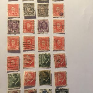 Verzameling gebruikte postzegels Australië (28 postzegels)