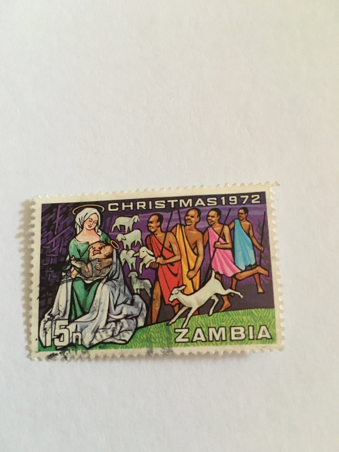 Zambia stamp Etsy