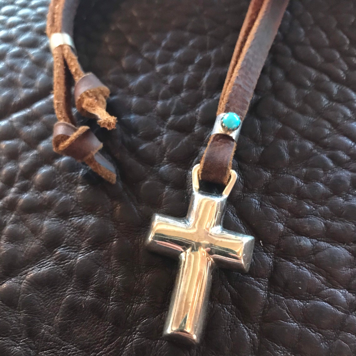 Native American handmade Sterling silver Cross Gloria | Etsy