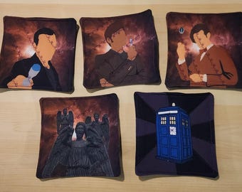 Dessous de verre matelassés à thème Doctor Who