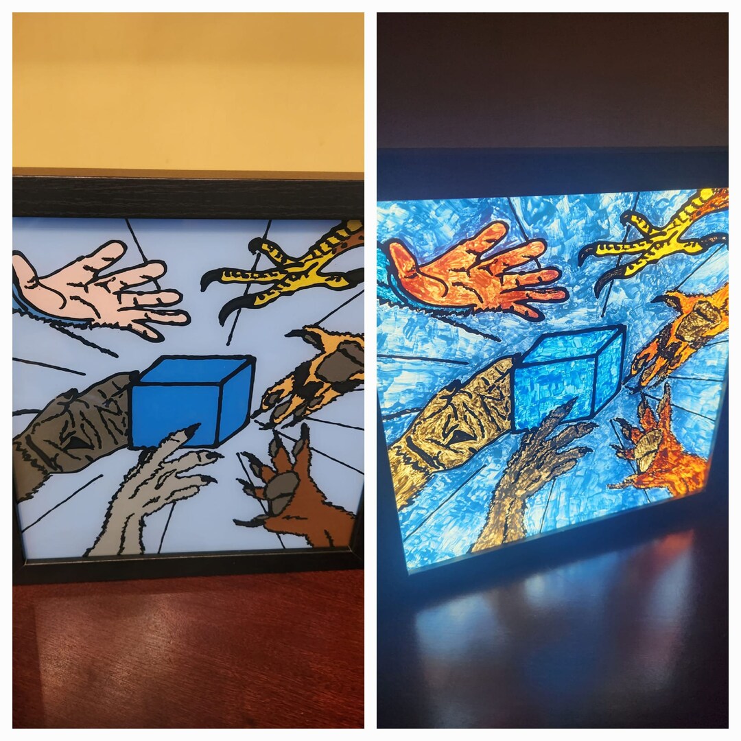 TV Show Themed Stained Glass Shadow Box Etsy