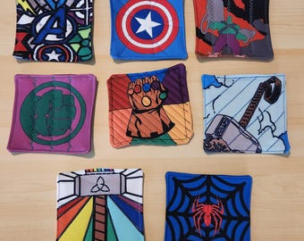 Sous-verres matelassés sur le thème Marvel
