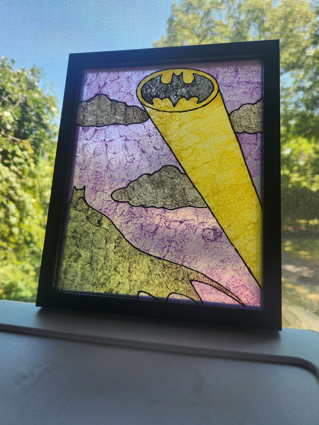 DC Themed Stained Glass - Etsy