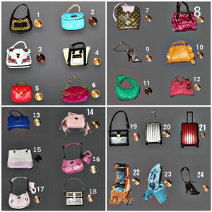 5 Surprise Mini Fashion Real Fabric Fashion Bags And Accessories