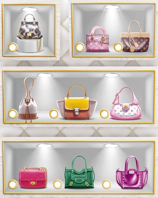 Tiny Frock Shop Zuru Mini Brands Fashion Pink White Color Print Bag Series 1
