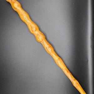 Handmade Olive Wood Wand | Handcrafted Magic Wand | Hardwood Wizard Wand | Nature Wand