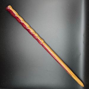 Handmade White Oak and Purpleheart Wood Wand | Handcrafted Magic Wand | Hardwood Wizard Wand | Nature Wand